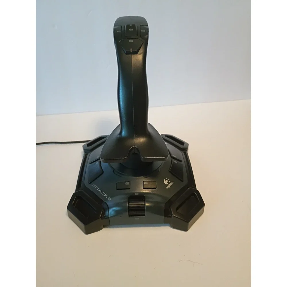 Logitech Attack 3 Joystick ATK3 Flight Stick Control USB PC Controller